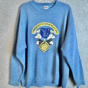 Vintage 1994 Nome Relay Race Serum Run Size XL Sweatshirt Siberian Huskies Dogs